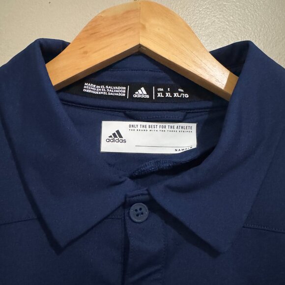 Adidas Georgia Tech GT Yellow Jackets Football Team Issue Polo Shirt Mens NEW - Picture 4 of 7